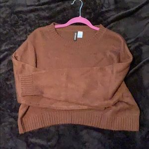 H&M Cropped Knitted Wool Sweater